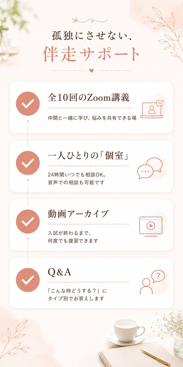 孤独にさせない、伴走サポート